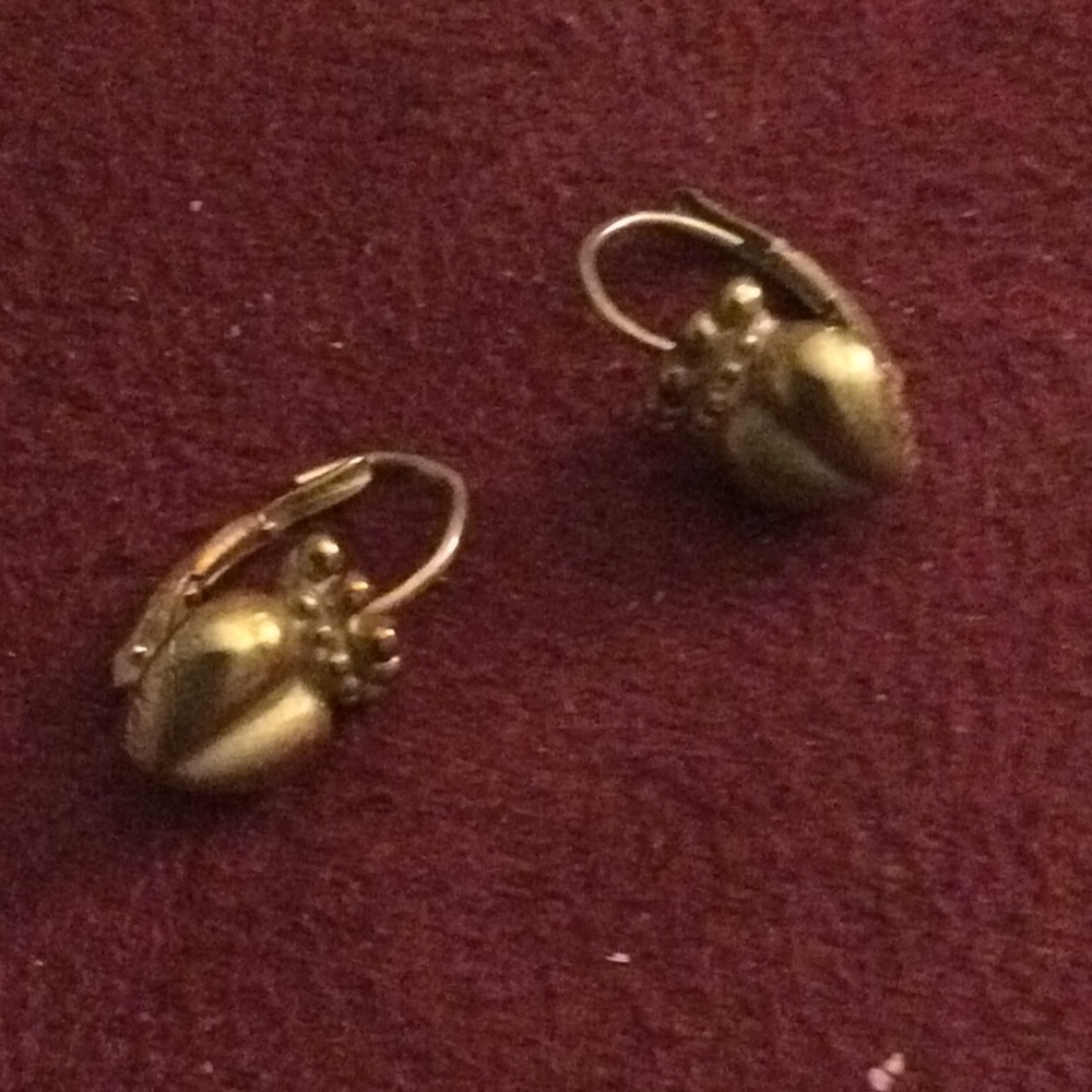 Burnished 14kt earrings - Picture 3 of 5